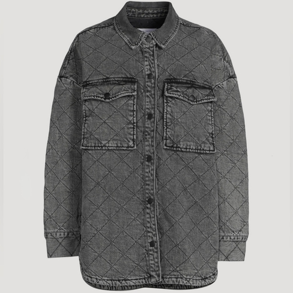 Good American sz 1/2 denim jacket - can fit from small - large